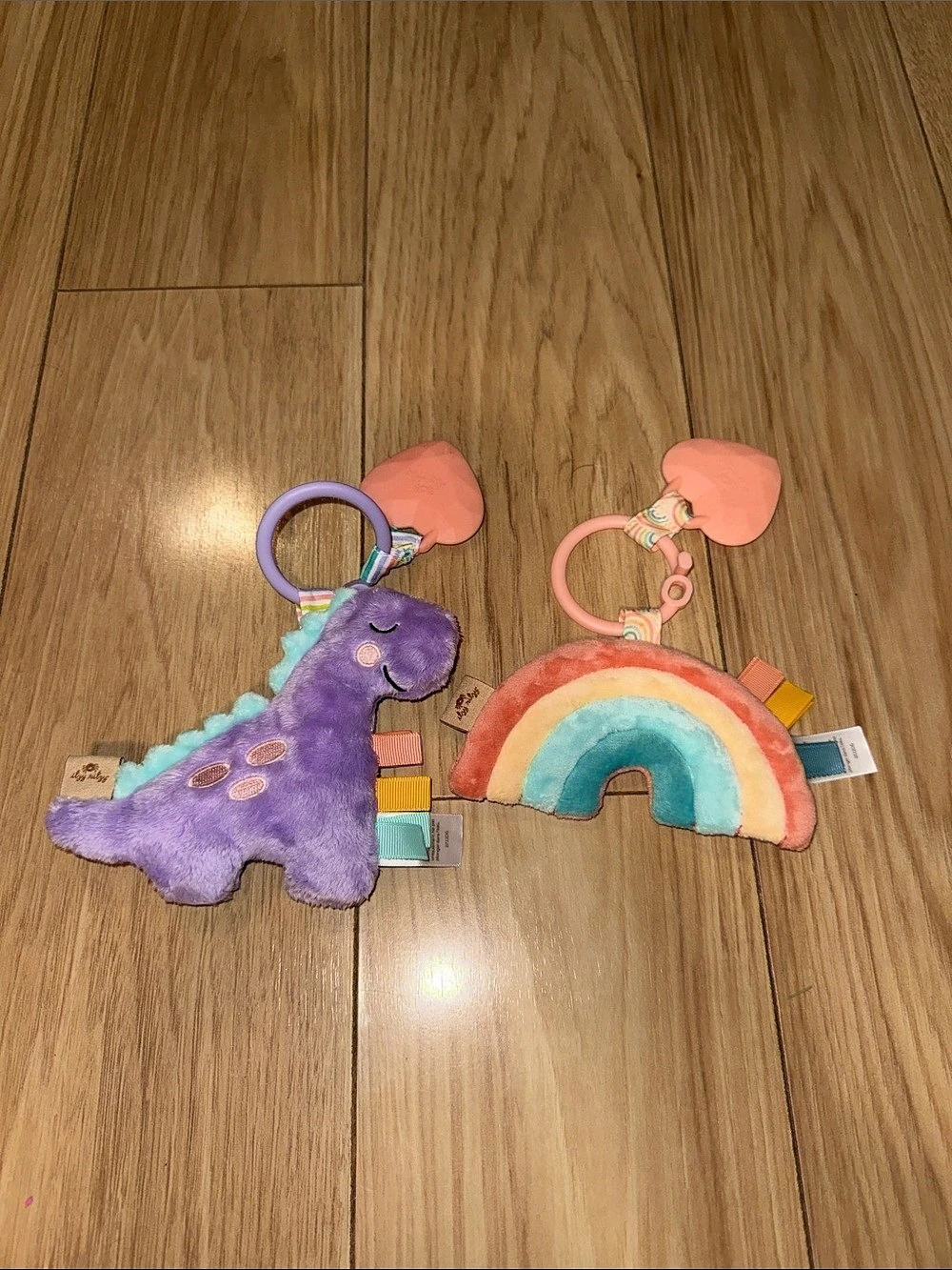 Itzy Ritzy Plush Dinosaur & Rainbow Baby Sensory Toys